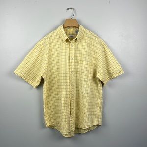 Izod men’s button down seersucker shirt large
